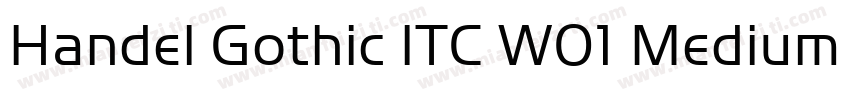 Handel Gothic ITC W01 Medium It字体转换